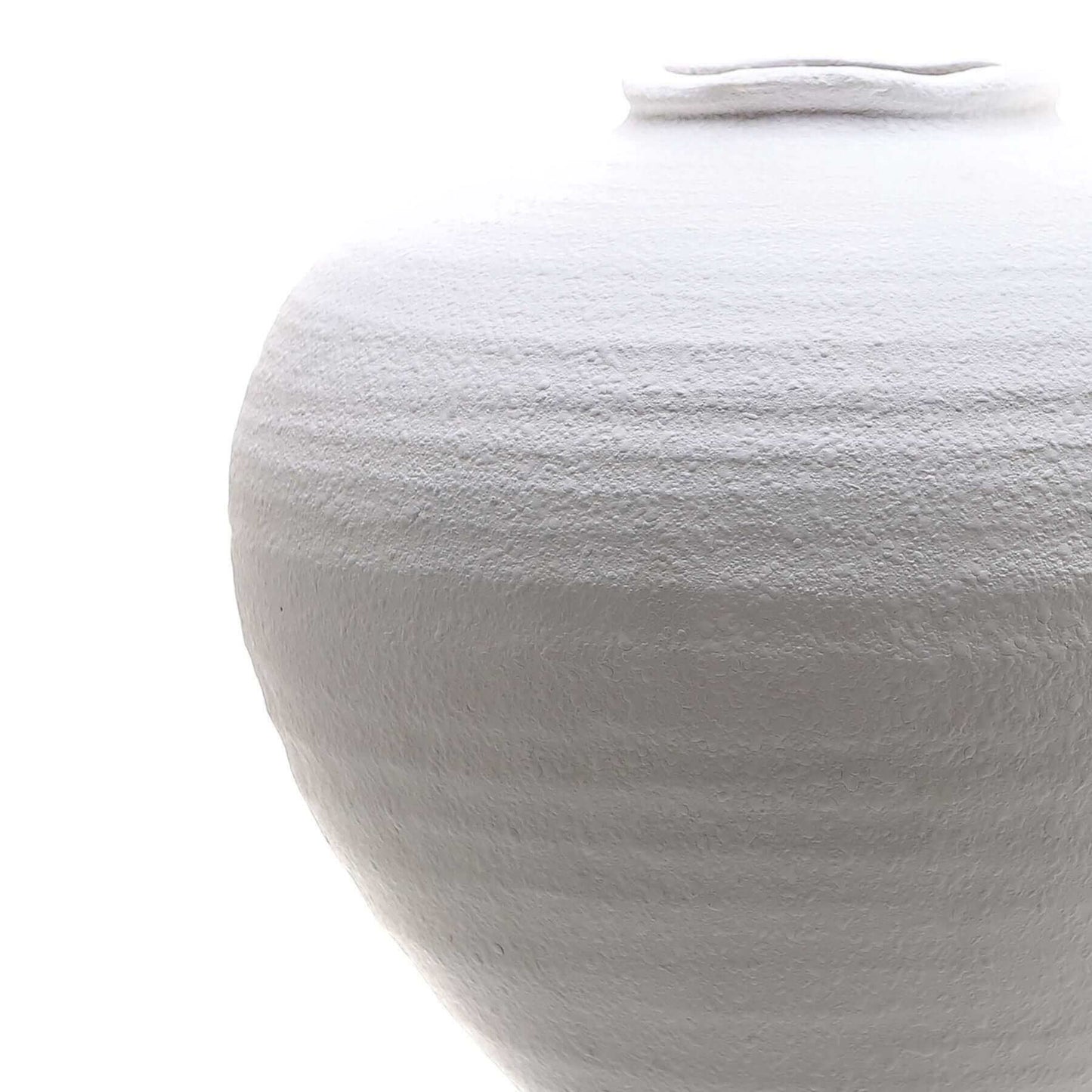 Regola Large Matt White Ceramic Vase | Description This sleek and modern Regola Large Matt White Ceramic Vase is the perfect addition to any home. Its versatile design allows for the display of both faux and real flowers, making it a practical and stylish