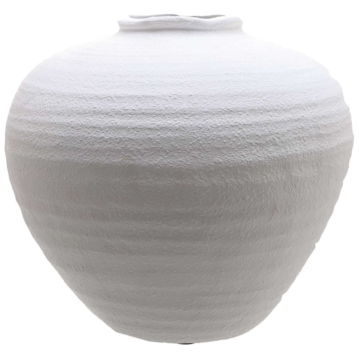 Regola Large Matt White Ceramic Vase | Description This sleek and modern Regola Large Matt White Ceramic Vase is the perfect addition to any home. Its versatile design allows for the display of both faux and real flowers, making it a practical and stylish