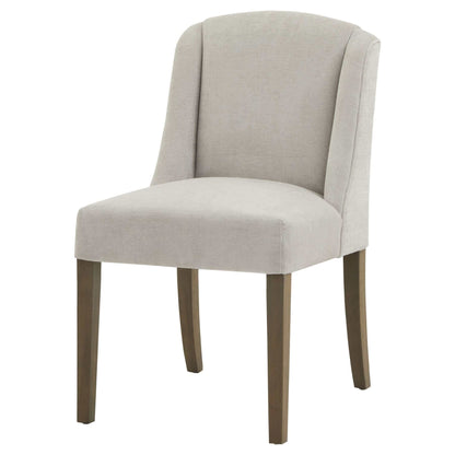 Compton Boucle Dining Chair | Description Introducing the Compton Boucle Dining Chair - a perfect blend of style and functionality. Crafted with a sturdy rubberwood frame, it offers strength and durability for everyday use. The cream boucle upholstery and