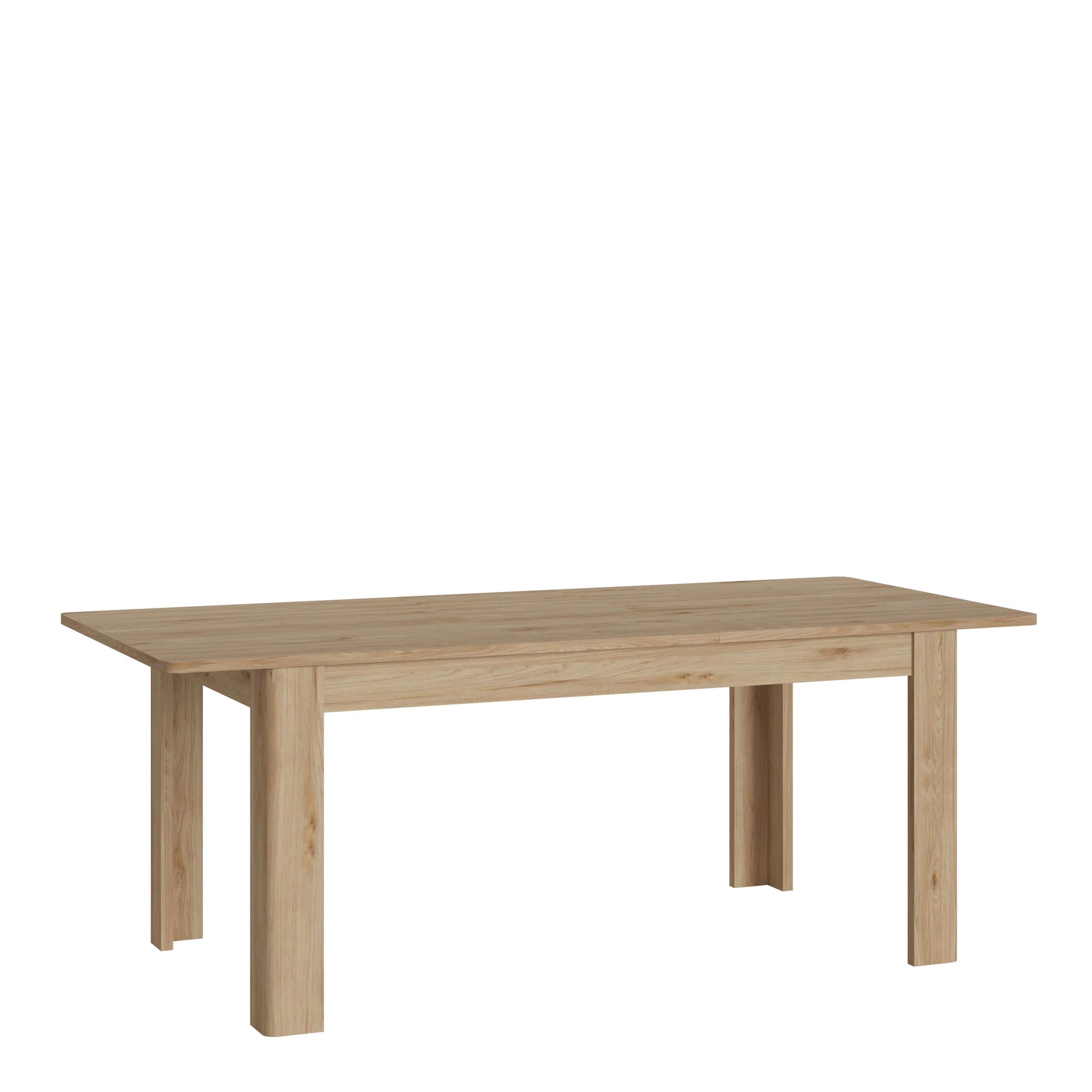 Cestino Extendable Dining Table | Description The extending table from the Cestino series is made of high-quality laminated chipboard. The whole (top, body, frame elements) is available in the effective, timeless Jackson Hickory color, reflecting the natu