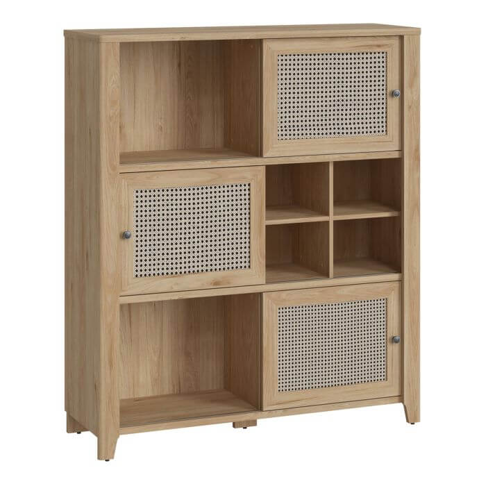 Cestino 3 Door Display Cabinet | Elevate Your Space with the Cestino 3 Door Display Cabinet Description Transform your room with the stunning Cestino 3 Door Display Cabinet. Crafted from MDF and laminated furniture board, this piece combines modern aesthe