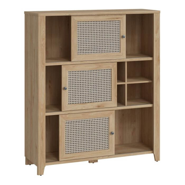 Cestino 3 Door Display Cabinet | Elevate Your Space with the Cestino 3 Door Display Cabinet Description Transform your room with the stunning Cestino 3 Door Display Cabinet. Crafted from MDF and laminated furniture board, this piece combines modern aesthe