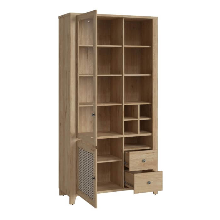 Cestino 2 Door 2 Drawer Display Cabinet | Transform Your Space with the Cestino 2 Door 2 Drawer Display Cabinet Description Introducing the Cestino 2 Door 2 Drawer Display Cabinet from the latest Cestino collection. This stunning piece blends tradition an