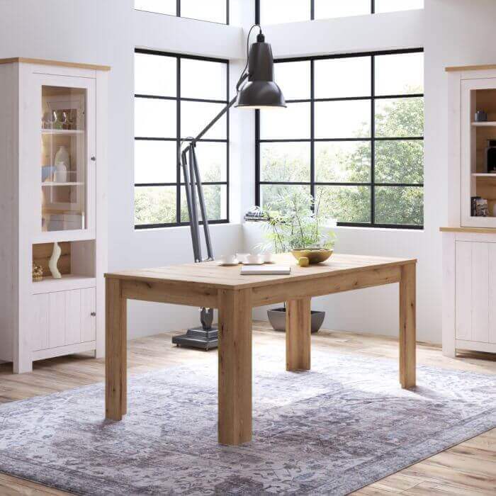 Celesto Extendable Dining Table | Description The Celesto range offers traditional style with a modern twist. Ideal for modern or classic homes, the Celesto range has been crafted to bring a contemporary country aesthetic to any dining space. This minimal