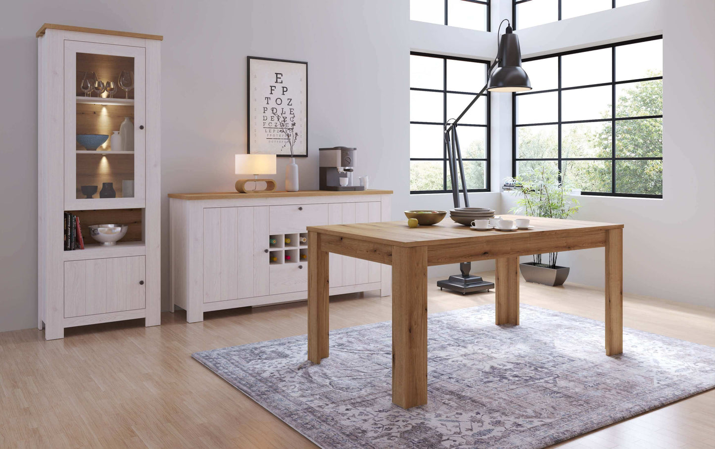 Celesto Extendable Dining Table | Description The Celesto range offers traditional style with a modern twist. Ideal for modern or classic homes, the Celesto range has been crafted to bring a contemporary country aesthetic to any dining space. This minimal