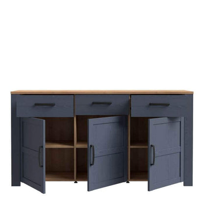 Bohol 3 Door 3 Drawer Sideboard | Discover the Rustic Elegance of the Bohol 3 Door 3 Drawer Sideboard Description Embrace the timeless charm and rustic style of the Bohol 3 Door 3 Drawer Sideboard. This exquisite piece is designed with simplicity and natu