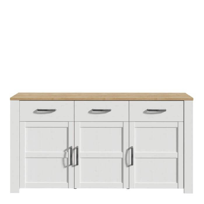 Bohol 3 Door 3 Drawer Sideboard | Discover the Rustic Elegance of the Bohol 3 Door 3 Drawer Sideboard Description Embrace the timeless charm and rustic style of the Bohol 3 Door 3 Drawer Sideboard. This exquisite piece is designed with simplicity and natu