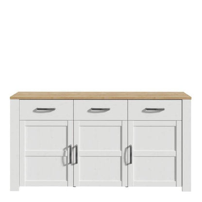 Bohol 3 Door 3 Drawer Sideboard | Discover the Rustic Elegance of the Bohol 3 Door 3 Drawer Sideboard Description Embrace the timeless charm and rustic style of the Bohol 3 Door 3 Drawer Sideboard. This exquisite piece is designed with simplicity and natu