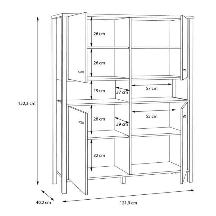 High Rock Storage Cabinet