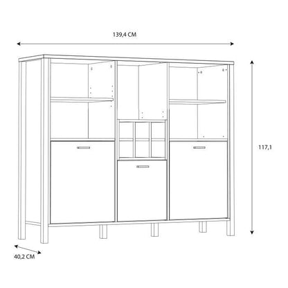 High Rock Display Cabinet Unit