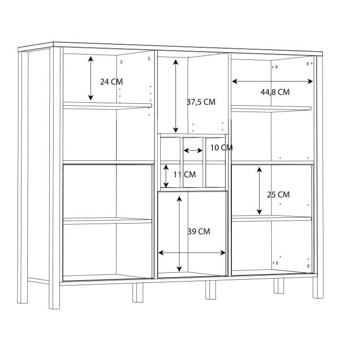 High Rock Display Cabinet Unit