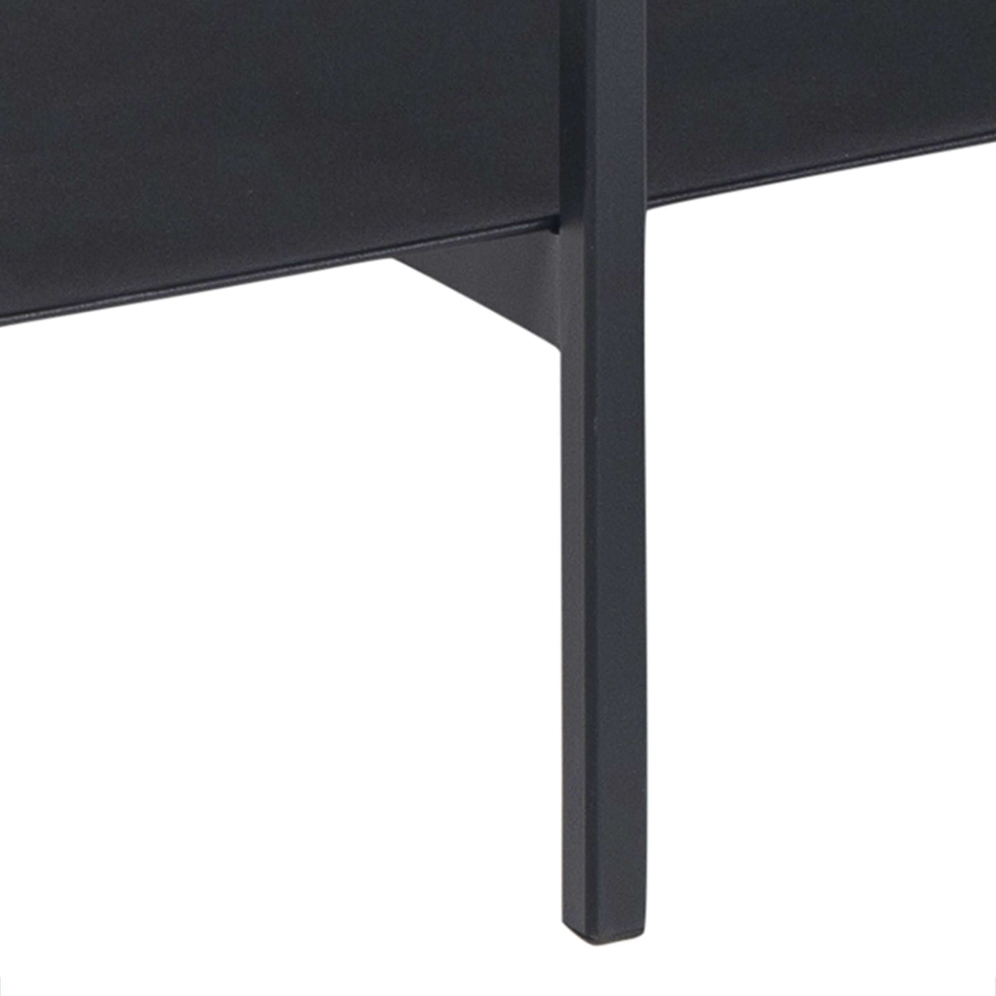 Angus Black Dining Table | Angus Black Dining Table - Modern, Sleek, and Stylish Description The Angus Black Dining Table brings a cool, modern touch to any living space with its sleek lines and lightweight construction. Supported by powder-coated metal l