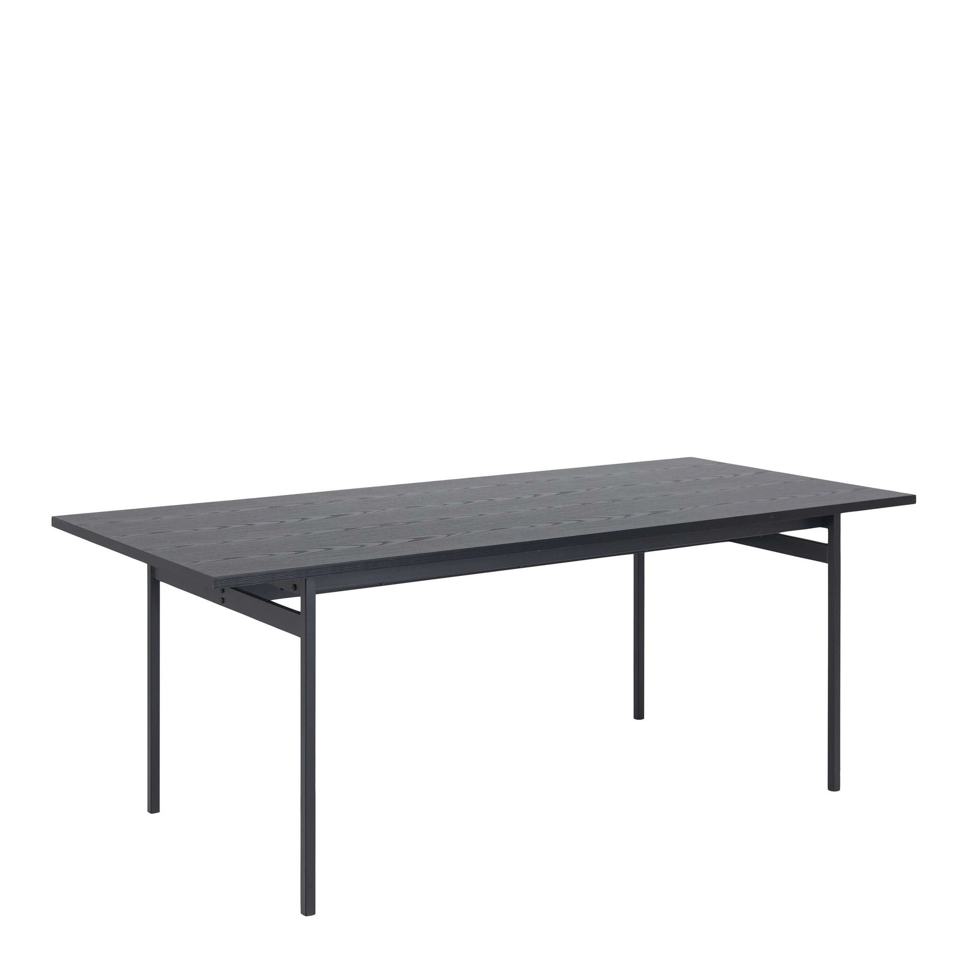 Angus Black Dining Table | Angus Black Dining Table - Modern, Sleek, and Stylish Description The Angus Black Dining Table brings a cool, modern touch to any living space with its sleek lines and lightweight construction. Supported by powder-coated metal l