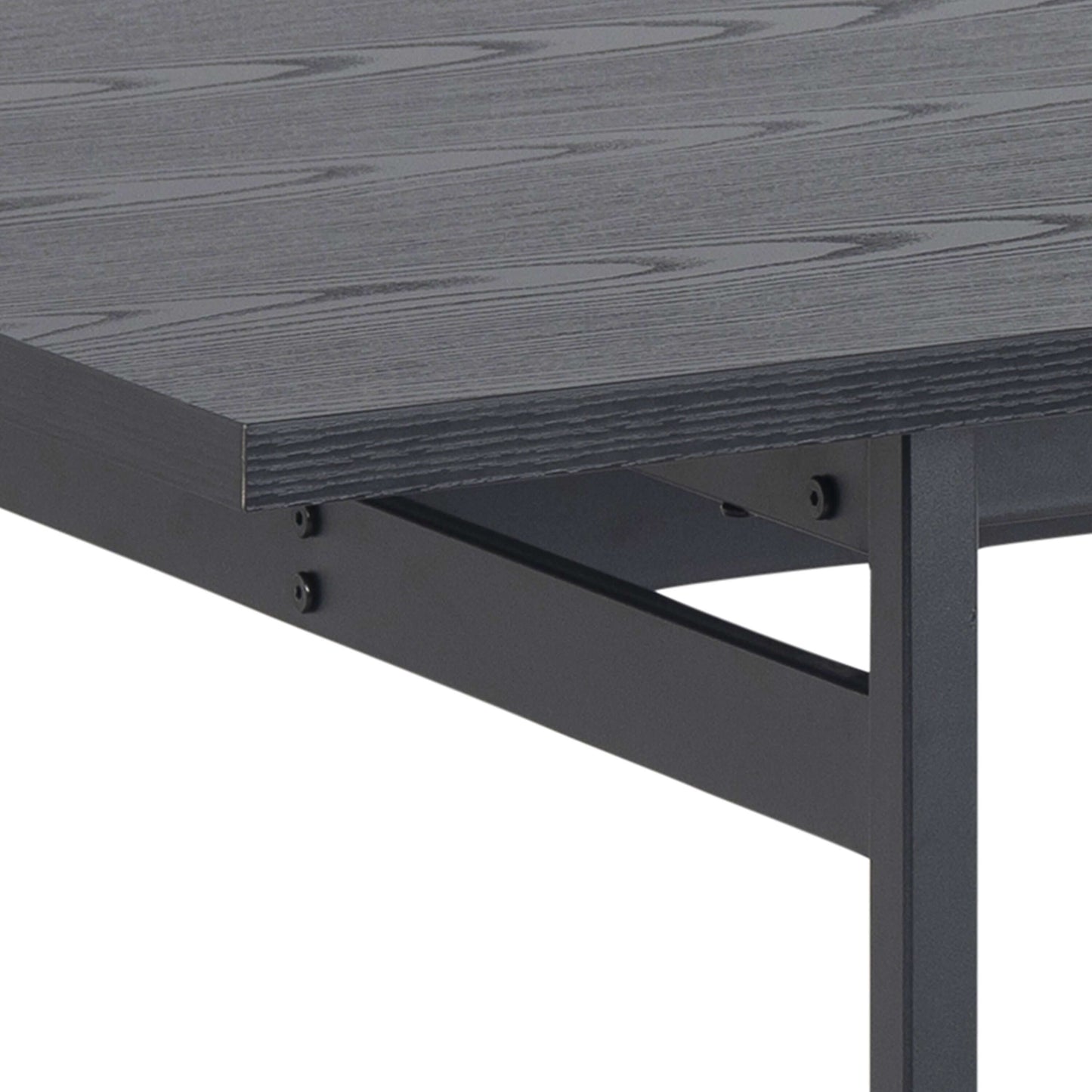 Angus Black Dining Table | Angus Black Dining Table - Modern, Sleek, and Stylish Description The Angus Black Dining Table brings a cool, modern touch to any living space with its sleek lines and lightweight construction. Supported by powder-coated metal l