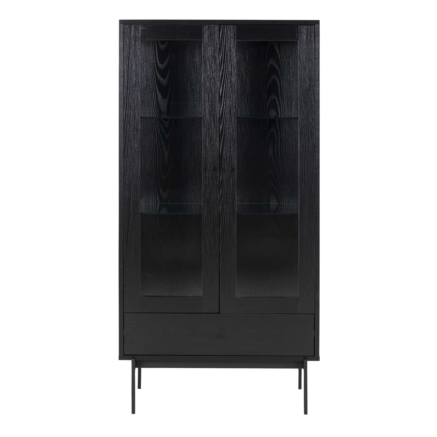 Angus Black Display Cabinet | Elevate Your Home Décor with the Angus Black Display Cabinet Description The Angus Black Display Cabinet combines sleek lines with an airy design to make a contemporary statement in any home. Perfect for showcasing your favor