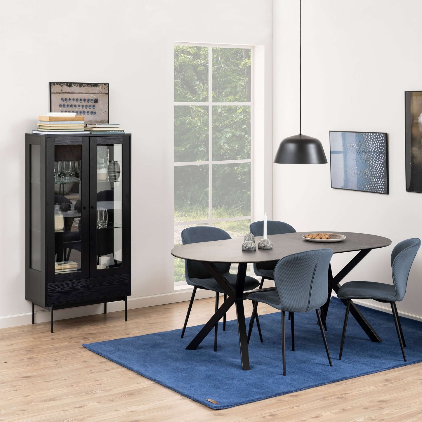 Angus Black Display Cabinet | Elevate Your Home Décor with the Angus Black Display Cabinet Description The Angus Black Display Cabinet combines sleek lines with an airy design to make a contemporary statement in any home. Perfect for showcasing your favor