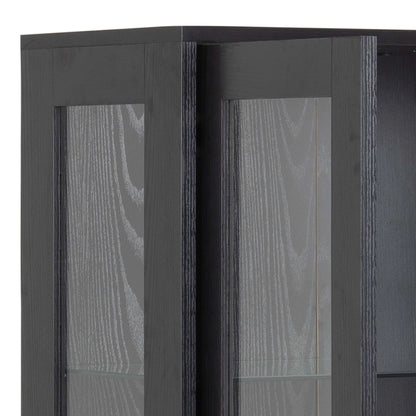 Angus Black Display Cabinet | Elevate Your Home Décor with the Angus Black Display Cabinet Description The Angus Black Display Cabinet combines sleek lines with an airy design to make a contemporary statement in any home. Perfect for showcasing your favor